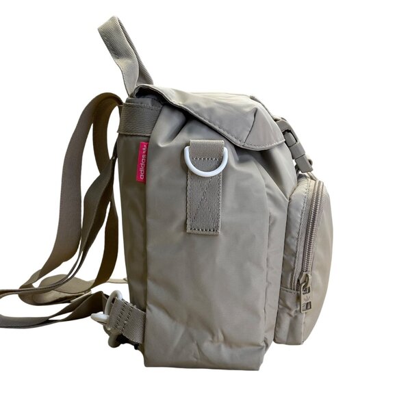 Adidas Women’s Beige Adjustable Straps Embroidered Logo Travel Mini Backpack - Picture 4 of 13